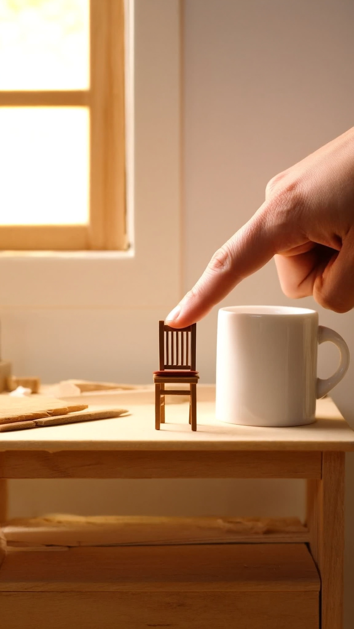Dollhouse Chair Template 1:12 Scale